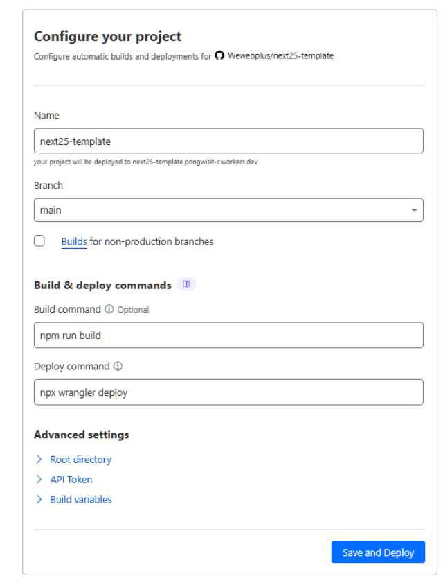 Configure your project